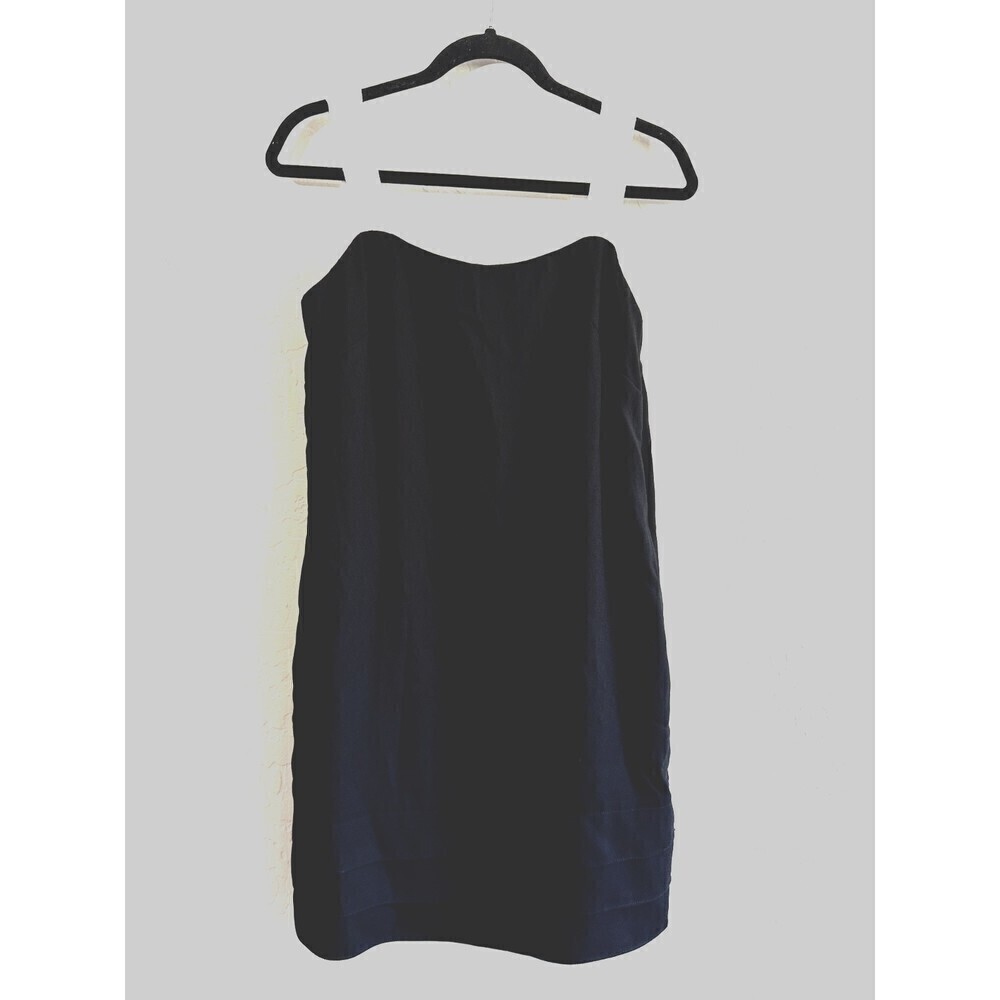 Banana Republic Black Sleeveless‎ Shift Dress Woman's Size XL Career Preppy LBD